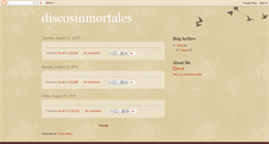 Desktop Screenshot of discosinmortales.blogspot.com