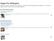 Tablet Screenshot of meganfoxwallpapers.blogspot.com