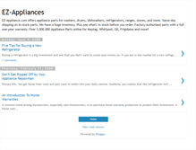Tablet Screenshot of ezappliances.blogspot.com