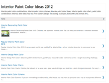 Tablet Screenshot of interiorpaintcolorideas.blogspot.com