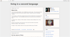 Desktop Screenshot of livinginasecondlanguage.blogspot.com