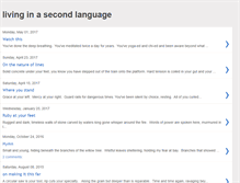 Tablet Screenshot of livinginasecondlanguage.blogspot.com