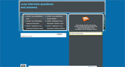 Desktop Screenshot of ccna-interview.blogspot.com