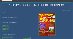 Desktop Screenshot of agrupacionfolcloricadeloespejo.blogspot.com