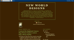 Desktop Screenshot of neworldesigns.blogspot.com