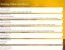 Tablet Screenshot of dancingcakesandsilence.blogspot.com
