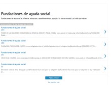 Tablet Screenshot of fundacionesdechile.blogspot.com