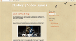 Desktop Screenshot of cdkeyforvideogames.blogspot.com