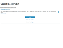 Tablet Screenshot of bloggers-list.blogspot.com