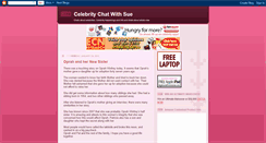 Desktop Screenshot of celebritychatwithsue.blogspot.com