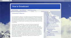 Desktop Screenshot of learnsnowboarding.blogspot.com