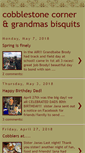 Mobile Screenshot of cobblestonecornerandgrandmasbisquits.blogspot.com