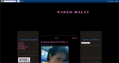 Desktop Screenshot of nakedmalay.blogspot.com