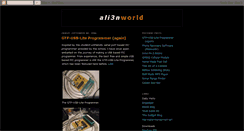 Desktop Screenshot of ali3nworld.blogspot.com