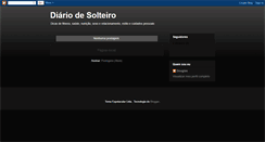 Desktop Screenshot of diariodesolteiro.blogspot.com