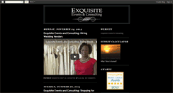 Desktop Screenshot of exquisiteeventsconsulting.blogspot.com