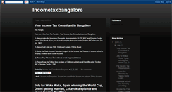 Desktop Screenshot of bangaloreincometax.blogspot.com