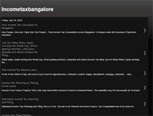 Tablet Screenshot of bangaloreincometax.blogspot.com