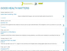 Tablet Screenshot of goodhealthmatters.blogspot.com