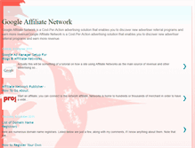 Tablet Screenshot of googleaffiliatenetwork1.blogspot.com