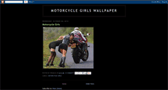 Desktop Screenshot of motorcyclegirlswallpaper.blogspot.com