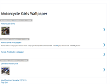 Tablet Screenshot of motorcyclegirlswallpaper.blogspot.com