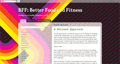 Desktop Screenshot of betterfoodandfitness.blogspot.com