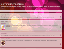 Tablet Screenshot of foreverdisneyprincess.blogspot.com