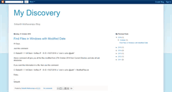 Desktop Screenshot of msdiscovery.blogspot.com