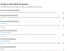 Tablet Screenshot of livinginthelandofgiants.blogspot.com