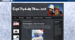 Desktop Screenshot of expe-pyrenees-perou.blogspot.com