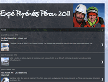 Tablet Screenshot of expe-pyrenees-perou.blogspot.com