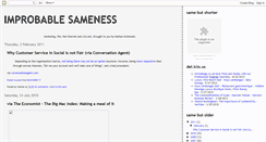 Desktop Screenshot of improbablesameness.blogspot.com