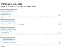 Tablet Screenshot of improbablesameness.blogspot.com