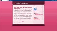 Desktop Screenshot of jordanwelfarelotteryfraud.blogspot.com