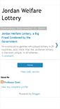 Mobile Screenshot of jordanwelfarelotteryfraud.blogspot.com