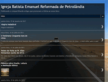 Tablet Screenshot of igrejabatistaemanuelreformada.blogspot.com