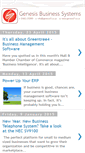 Mobile Screenshot of genesisbusinesssystems.blogspot.com