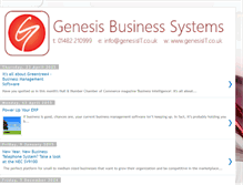 Tablet Screenshot of genesisbusinesssystems.blogspot.com