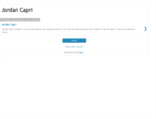 Tablet Screenshot of jordancapri89.blogspot.com