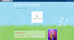 Desktop Screenshot of kahayfaqeer.blogspot.com