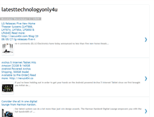 Tablet Screenshot of latesttechnologyonly4u.blogspot.com