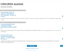 Tablet Screenshot of concursosalagoas.blogspot.com