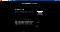 Desktop Screenshot of churchfamilyobits.blogspot.com