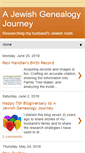 Mobile Screenshot of jewishgenealogyjourney.blogspot.com