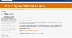 Desktop Screenshot of howtospeakwithoutanxiety.blogspot.com