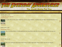 Tablet Screenshot of everyday-adventurer.blogspot.com