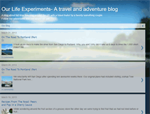 Tablet Screenshot of ourlifeexperiments.blogspot.com