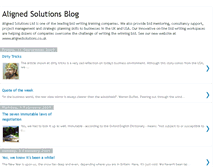 Tablet Screenshot of alignedsolutions.blogspot.com