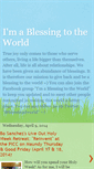Mobile Screenshot of imablessingtotheworld.blogspot.com